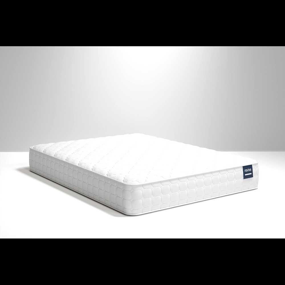 Queen mattress also comes with a white head board!